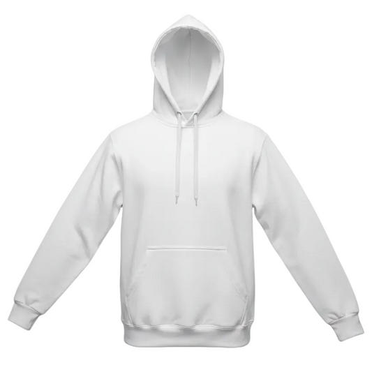 MEN'S FLEECE PULLOVER HOODIE 320 GSM HEAVY QUALITY (WHITE)