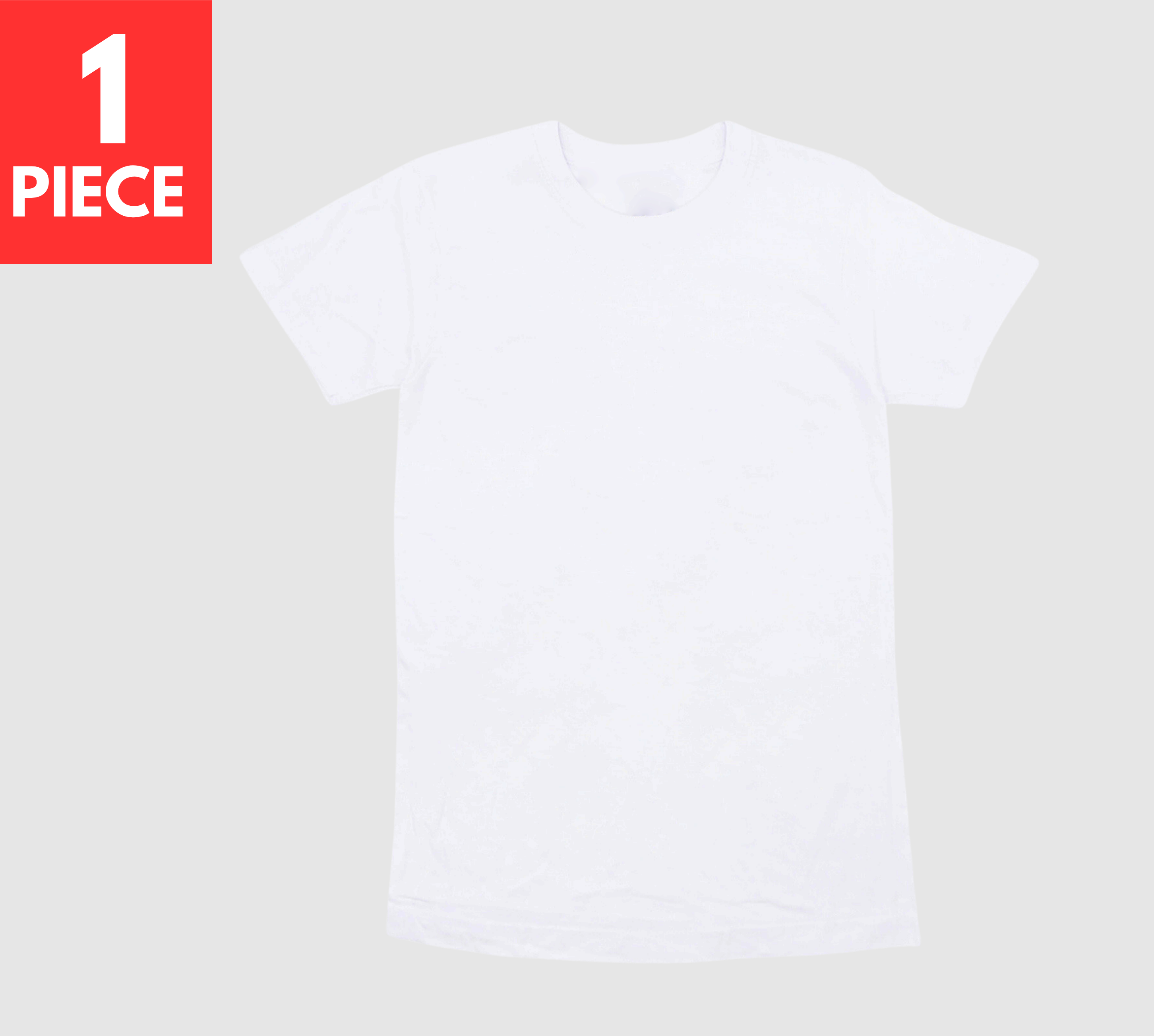 100% COTTON PLAIN CREWNECK WHITE T-SHIRTS (S-2XL 3 PACK) (3XL-5XL SINGLE PIECE) WHITE