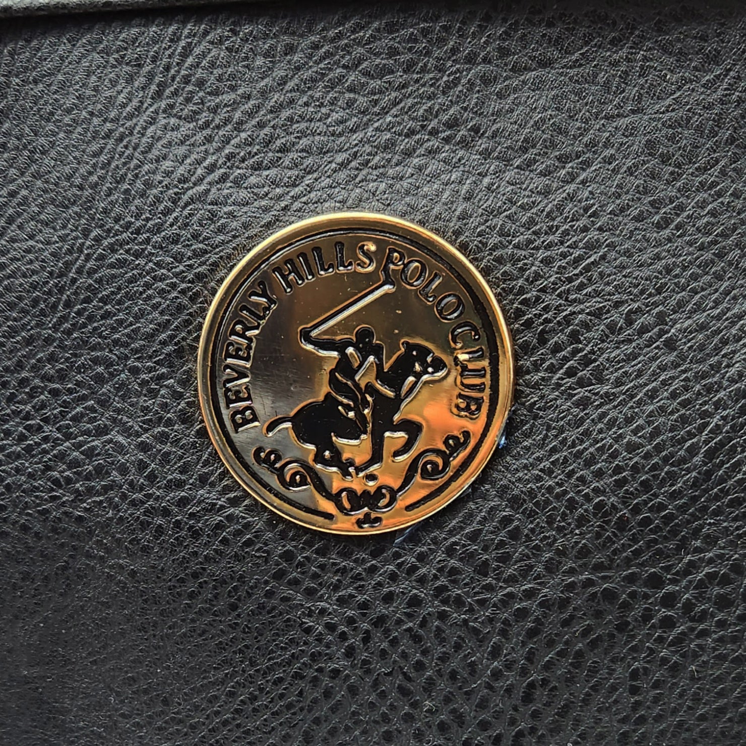 BEVERLY HILLS WOMEN'S BLACK FANCY HAND BAG