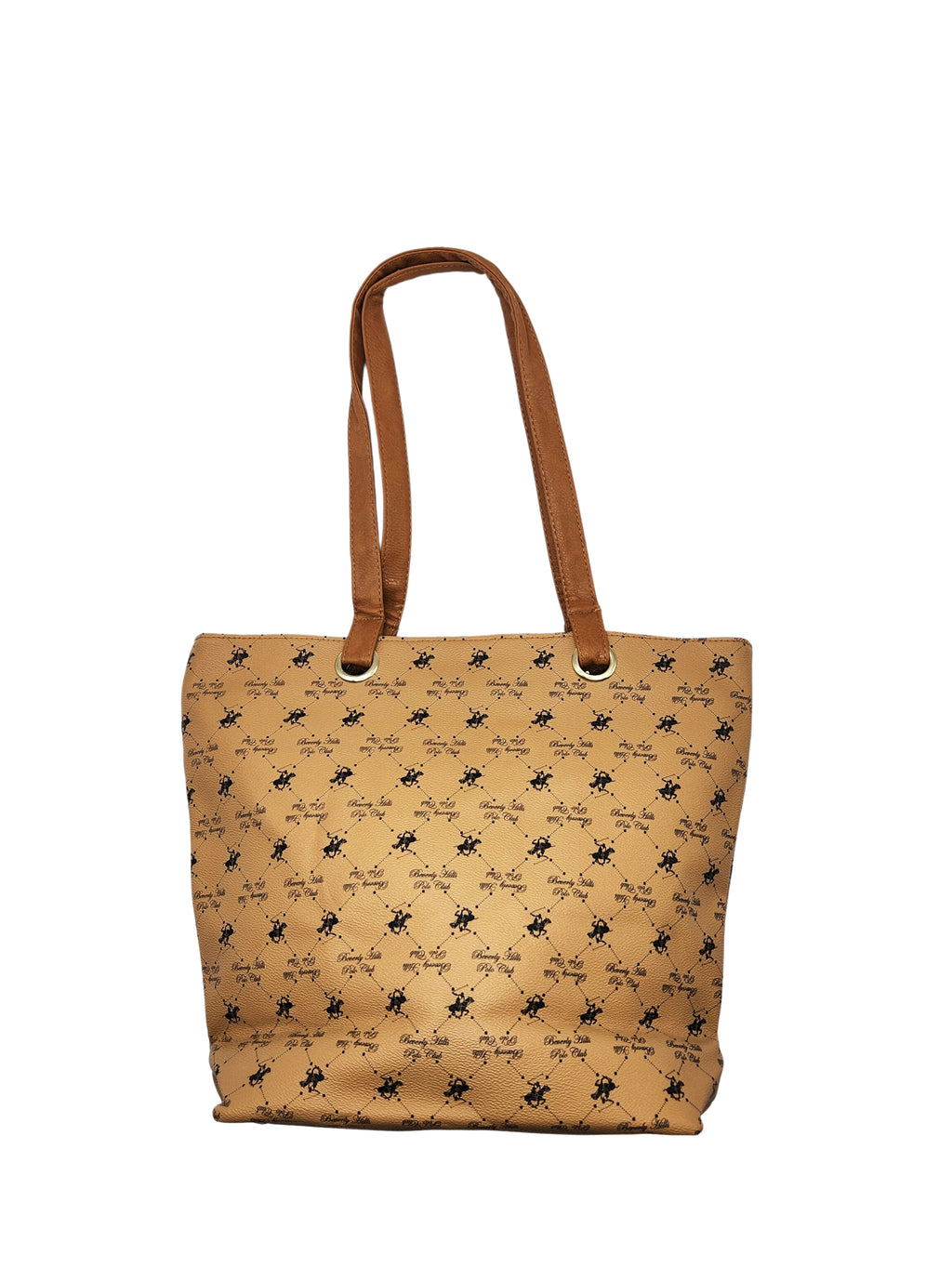 BEVERLY HILLS WOMEN'S TAN TOTE BAG