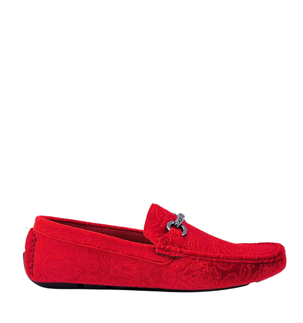 ROYAL MEN'S DESIGNER DRIVER SHOES (RED)