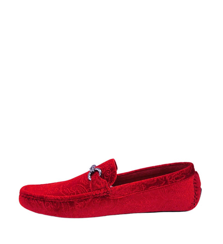 ROYAL MEN'S DESIGNER DRIVER SHOES (RED)