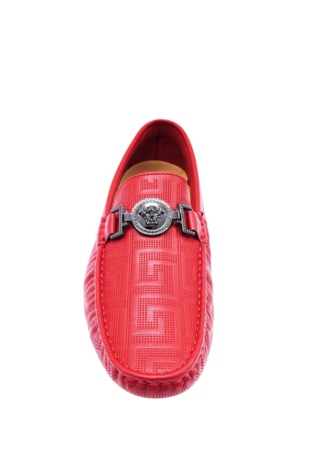 ROYAL MEN'S DESIGNER DRIVER SHOES (RED)