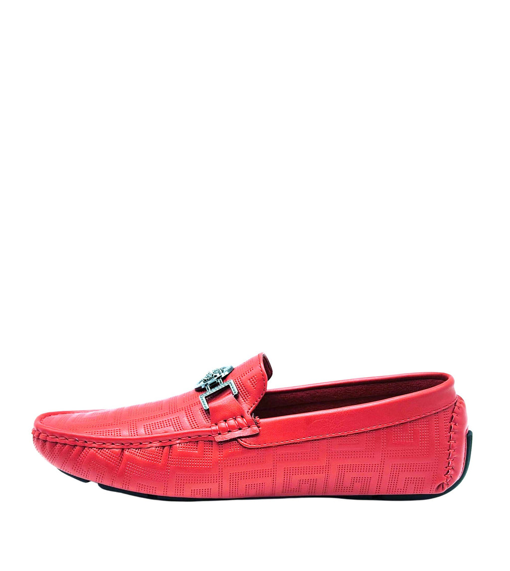 ROYAL MEN'S DESIGNER DRIVER SHOES (RED)