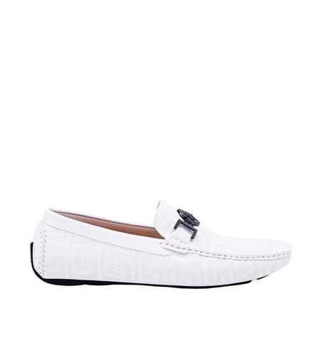 ROYAL MEN'S DESIGNER DRIVER SHOES (WHITE)