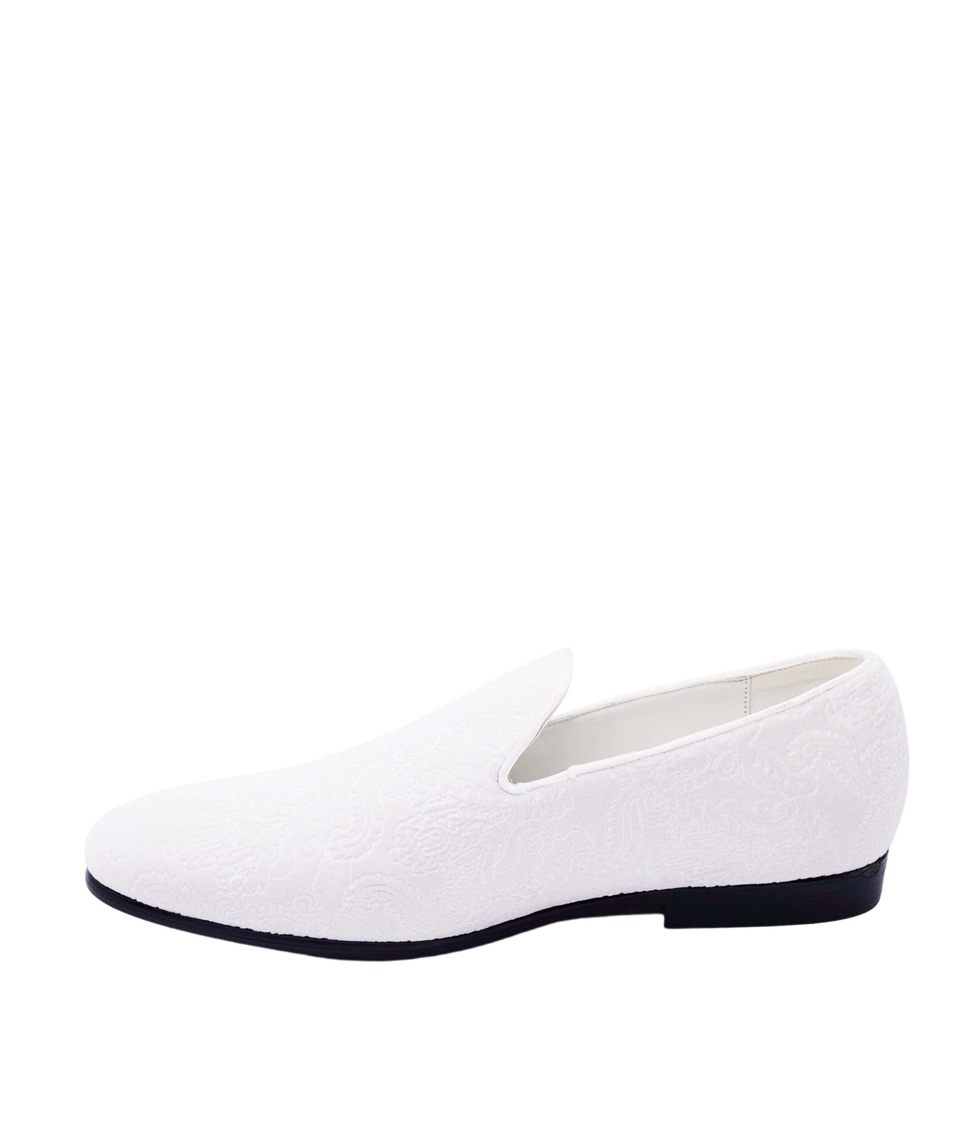 ROYAL MEN'S DESIGNER SMOKER SHOES (WHITE)