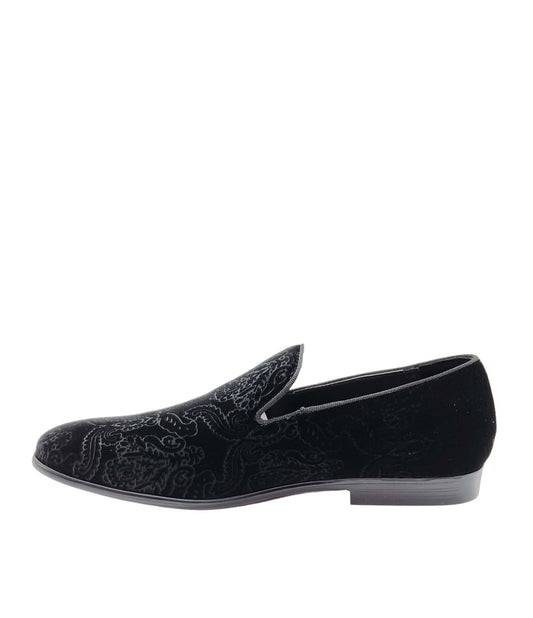 ROYAL MEN'S DESIGNER SMOKER SHOES (BLACK)