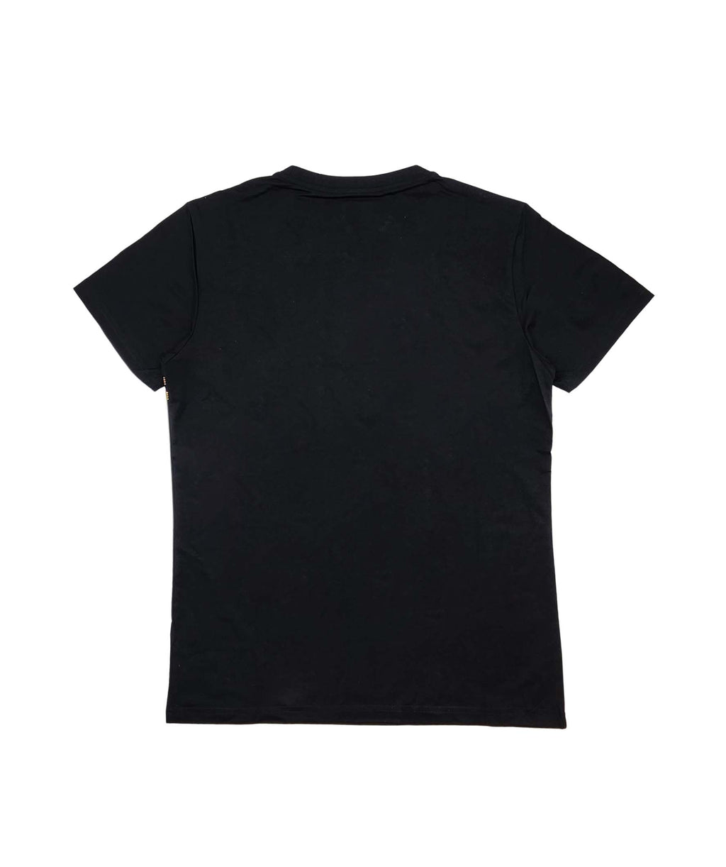 MEN'S VIP RHINESTONE DESIGNER SHORT SLEEVE T-SHIRT (BLACK ST-104)