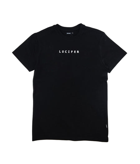 LUCIFER TEE W/HAND STITCHED T-SHIRT (BLACK)