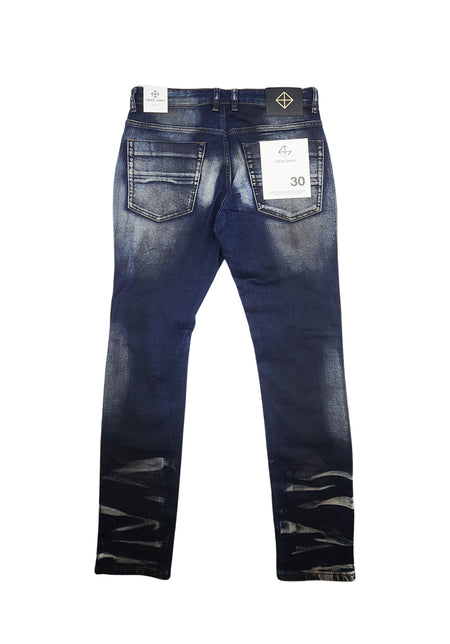 CREATE 2MRW RIP & REPAIR DIRTY WASH DENIM (INDIGO)