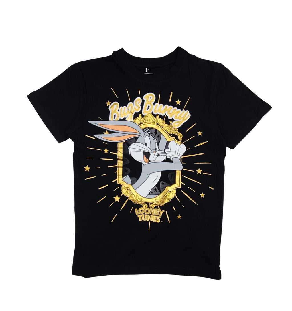 KIDS LOONEY TUNES BUGS BUNNY T-SHIRT (BLACK)