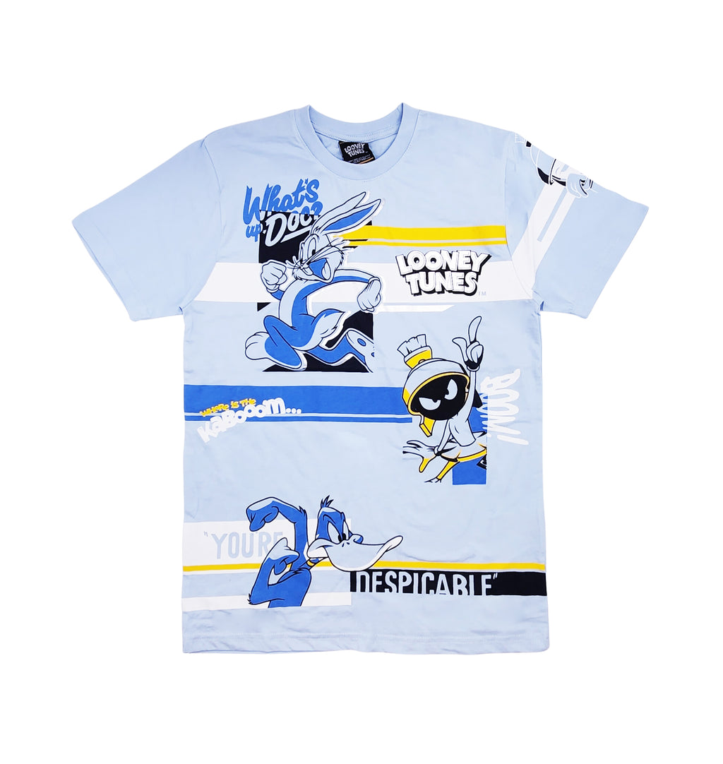 MEN'S LOONEY TUNES GRAPHIC T-SHIRT (LIGHT BLUE)