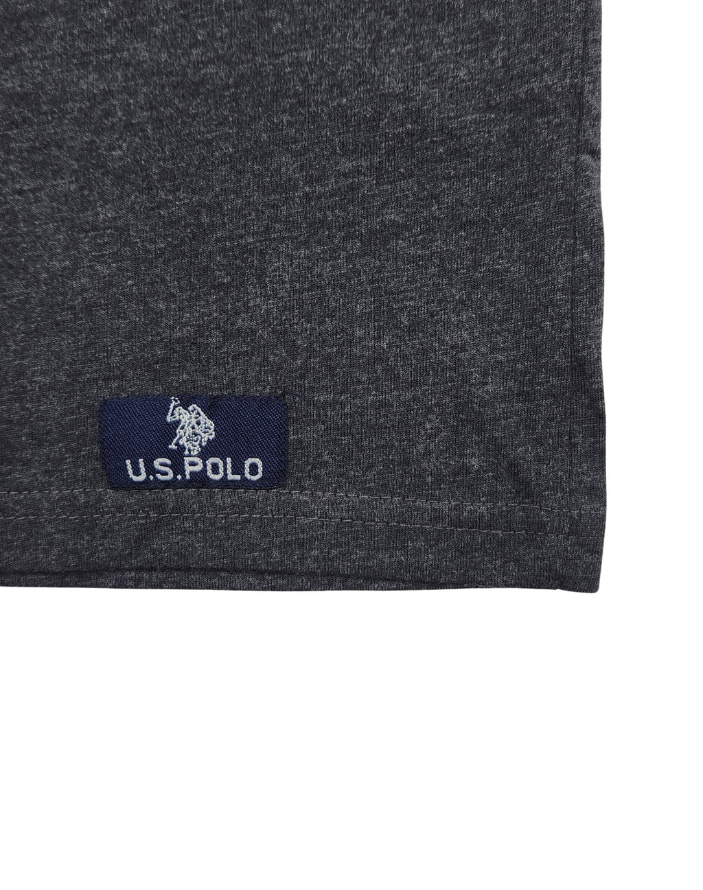 U.S. POLO ASSN. MEN'S BIG LOGO CREWNECK T-SHIRT (CHARCOAL)