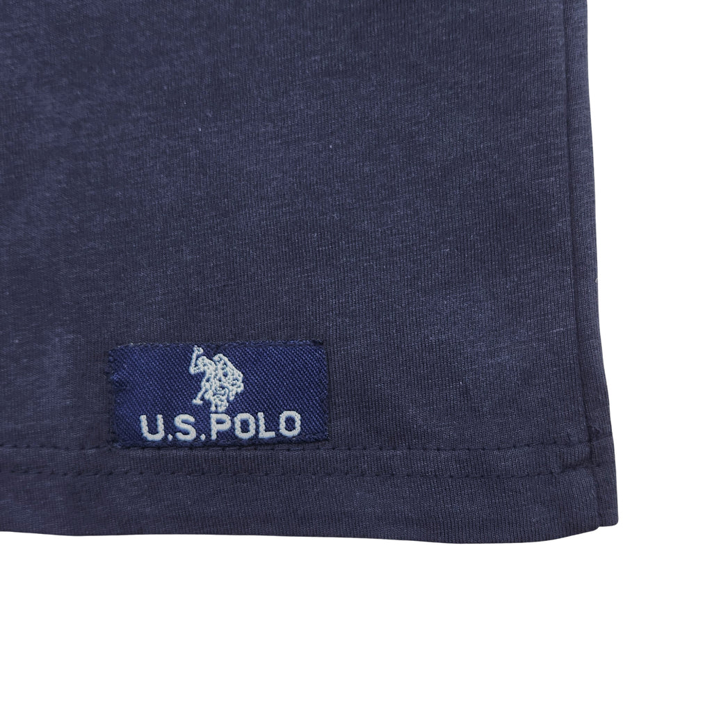 U.S. POLO ASSN. MEN'S BIG LOGO CREWNECK T-SHIRT (NAVY)