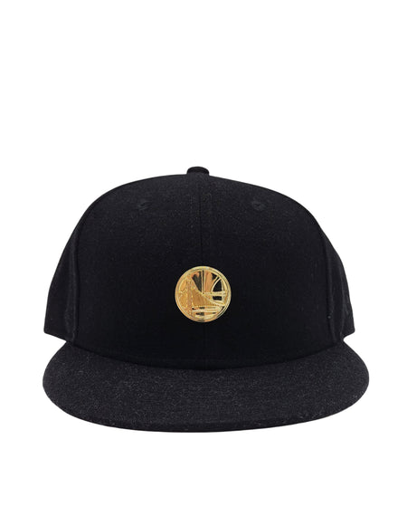 MEN'S NEW ERA GOLDEN STATE WARRIORS SUEDE BLACK SNAPBACK HAT