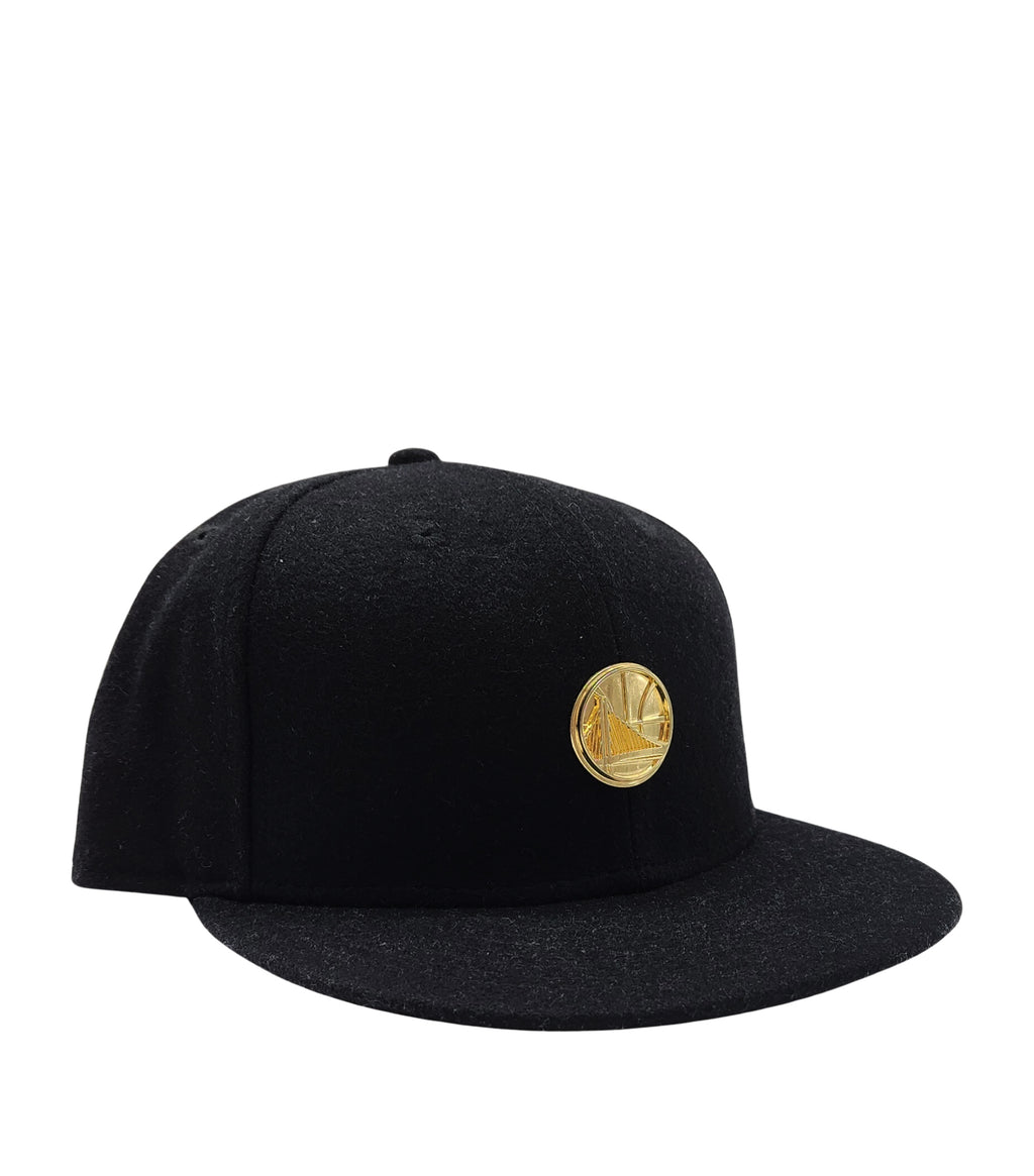 MEN'S NEW ERA GOLDEN STATE WARRIORS SUEDE BLACK SNAPBACK HAT