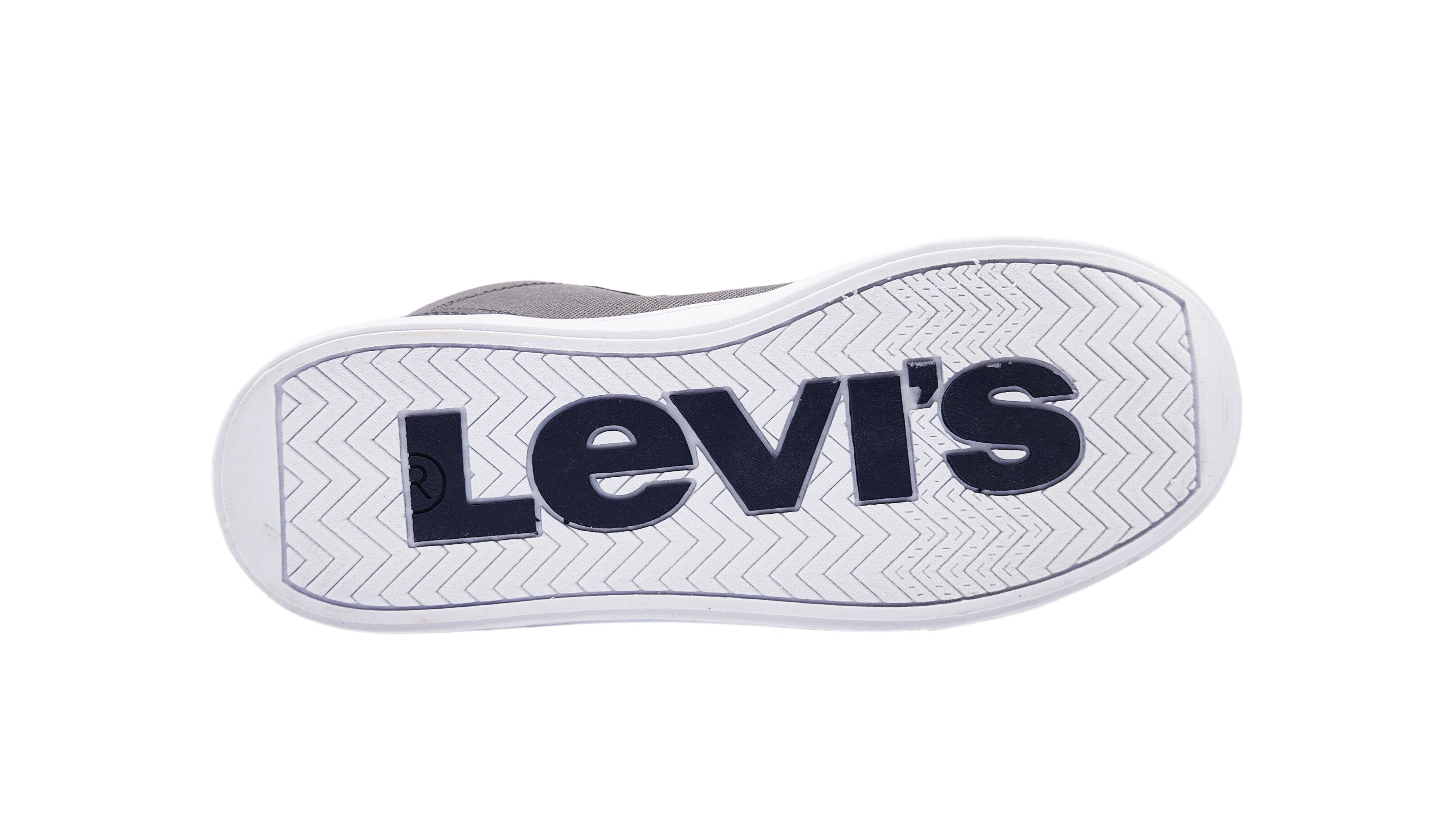 KIDS LEVI'S CLIFF CANVAS SPORT HIGH TOP SHOES (CHARCOAL/NAVY)
