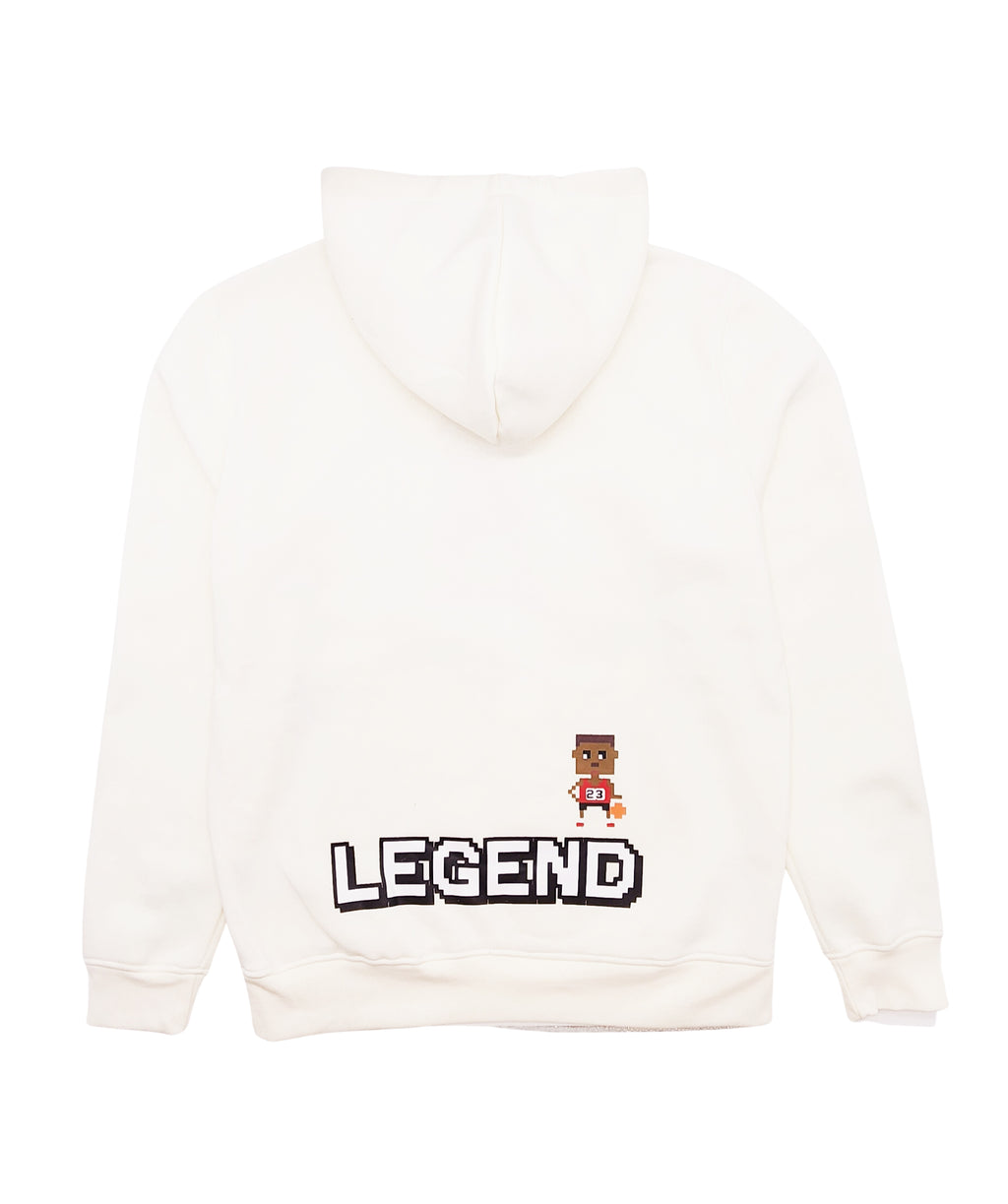 SWITCH REMARKABLE MEN'S LEGEND FLEECE HOODIE W/ PATCHES (CREAM)