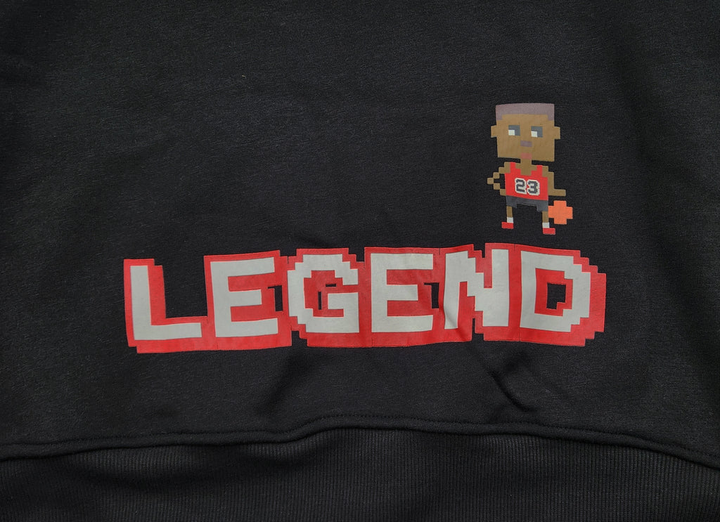 SWITCH REMARKABLE MEN'S LEGEND FLEECE HOODIE W/ PATCHES (BLACK)