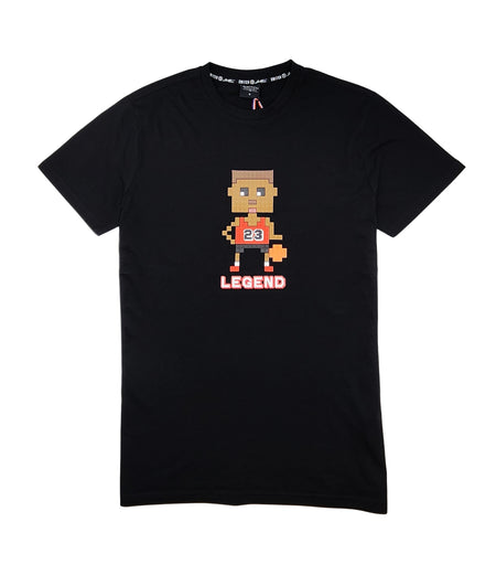 SWITCH REMARKABLE LEGEND BASKETBALL PIXEL T-SHIRT (BLACK)