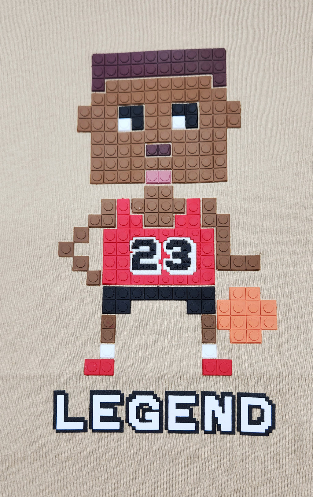 SWITCH REMARKABLE LEGEND BASKETBALL PIXEL T-SHIRT (KHAKI)