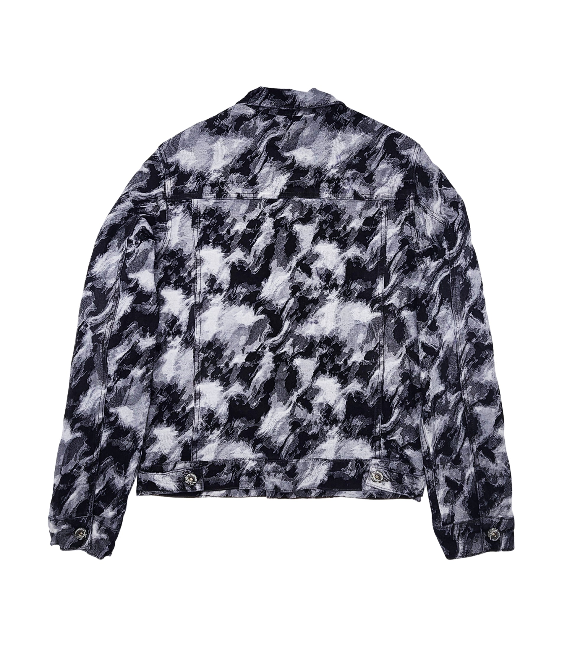 SWITCH REMARKABLE MEN'S JACQUARD DENIM JACKET (BLACK)