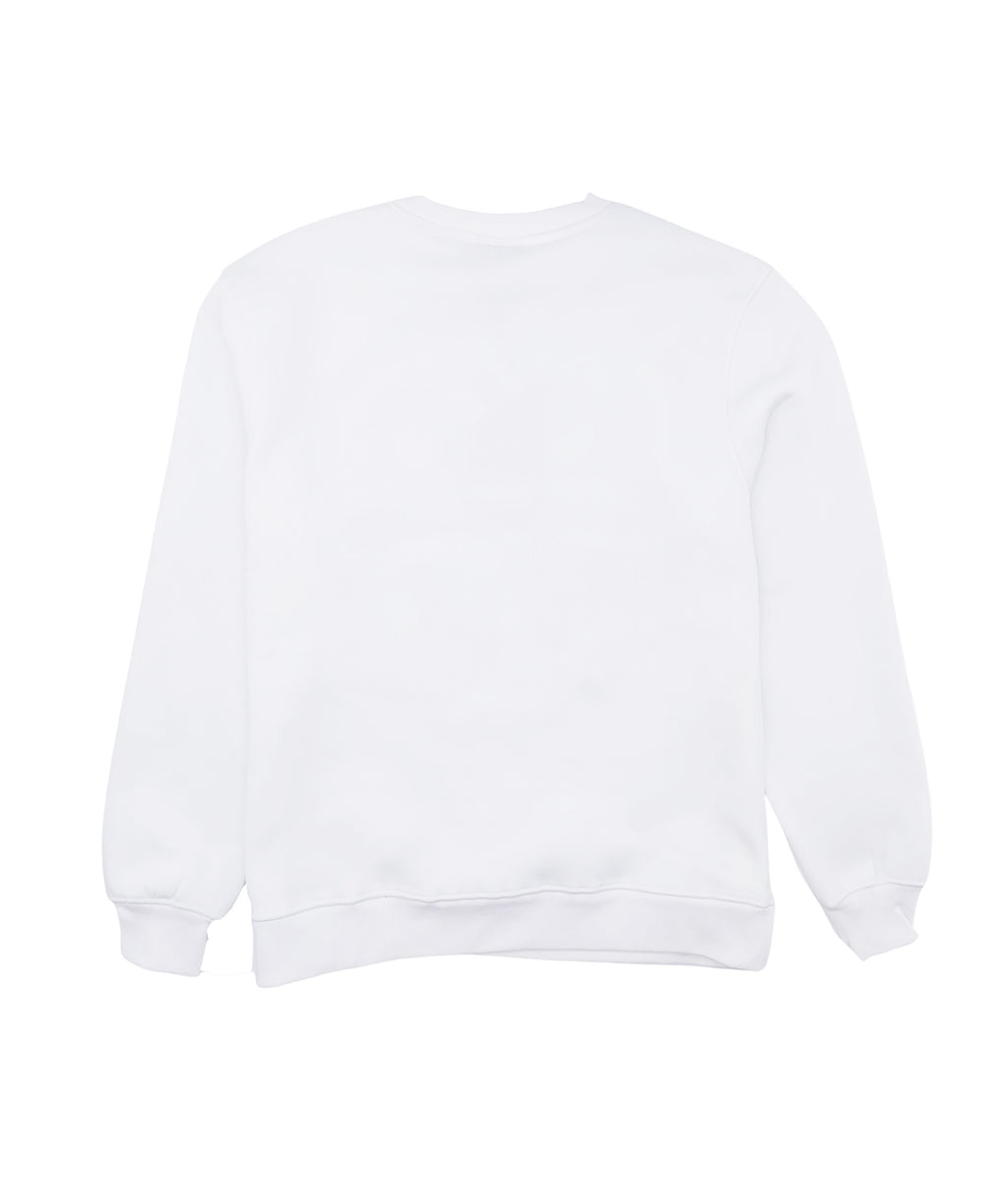 BLEECKER & MERCER MEN'S BEAR FLEECE CREWNECK (WHITE)