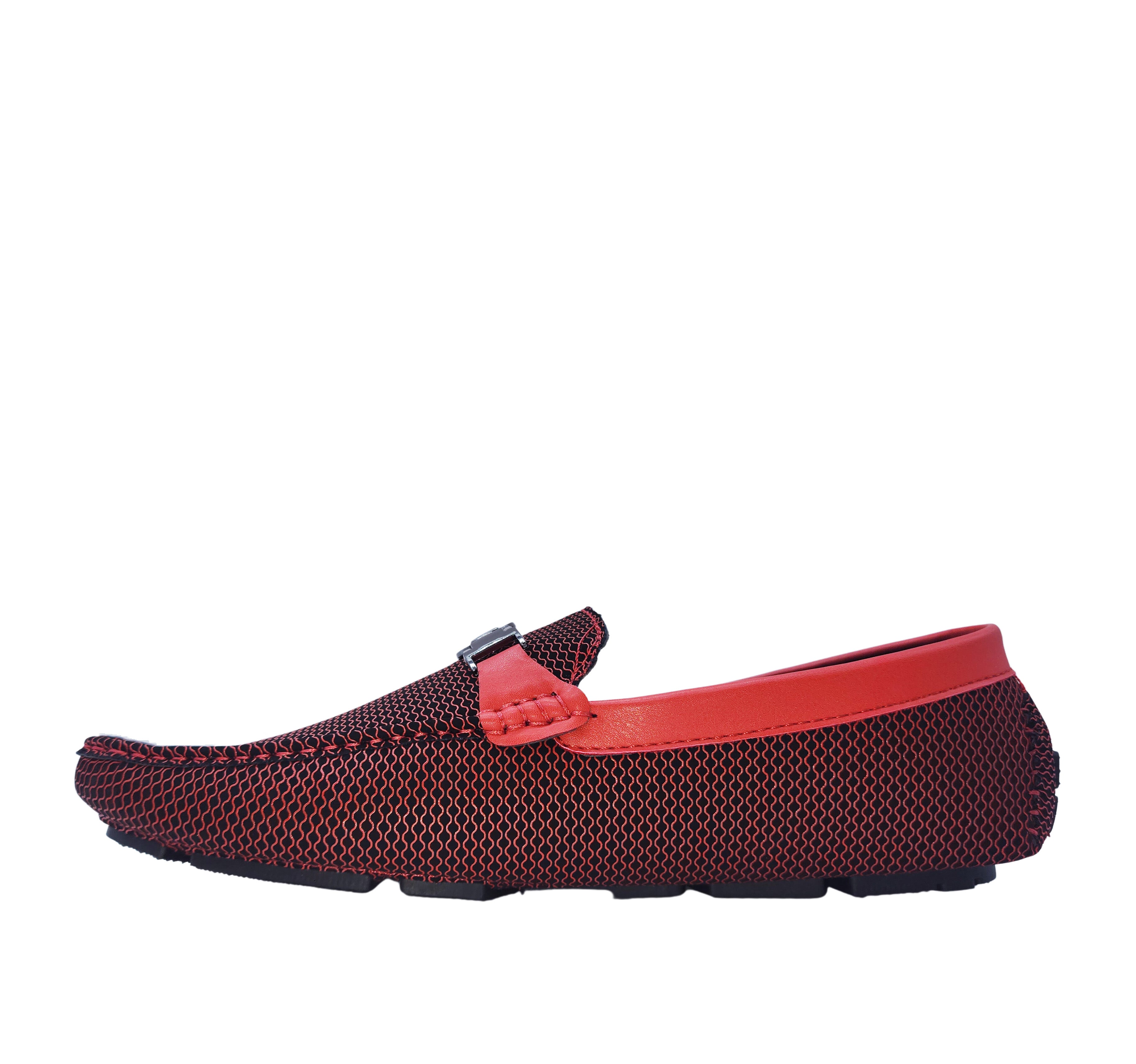 SEDAGATTI MEN'S FANCY LOAFERS (RED)