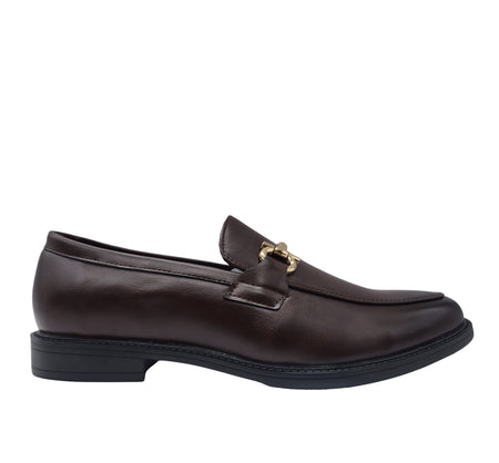 SEDAGATTI MEN'S FANCY LOAFERS (BROWN)