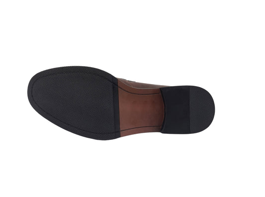 SEDAGATTI MEN'S FANCY LOAFERS (BROWN)