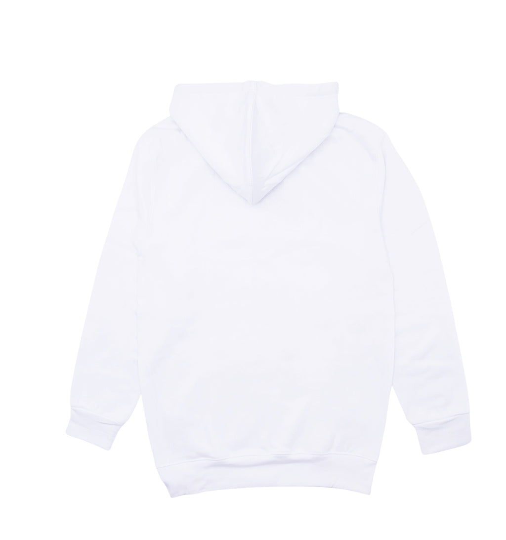 MEN'S FLEECE PULLOVER HOODIE (WHITE)