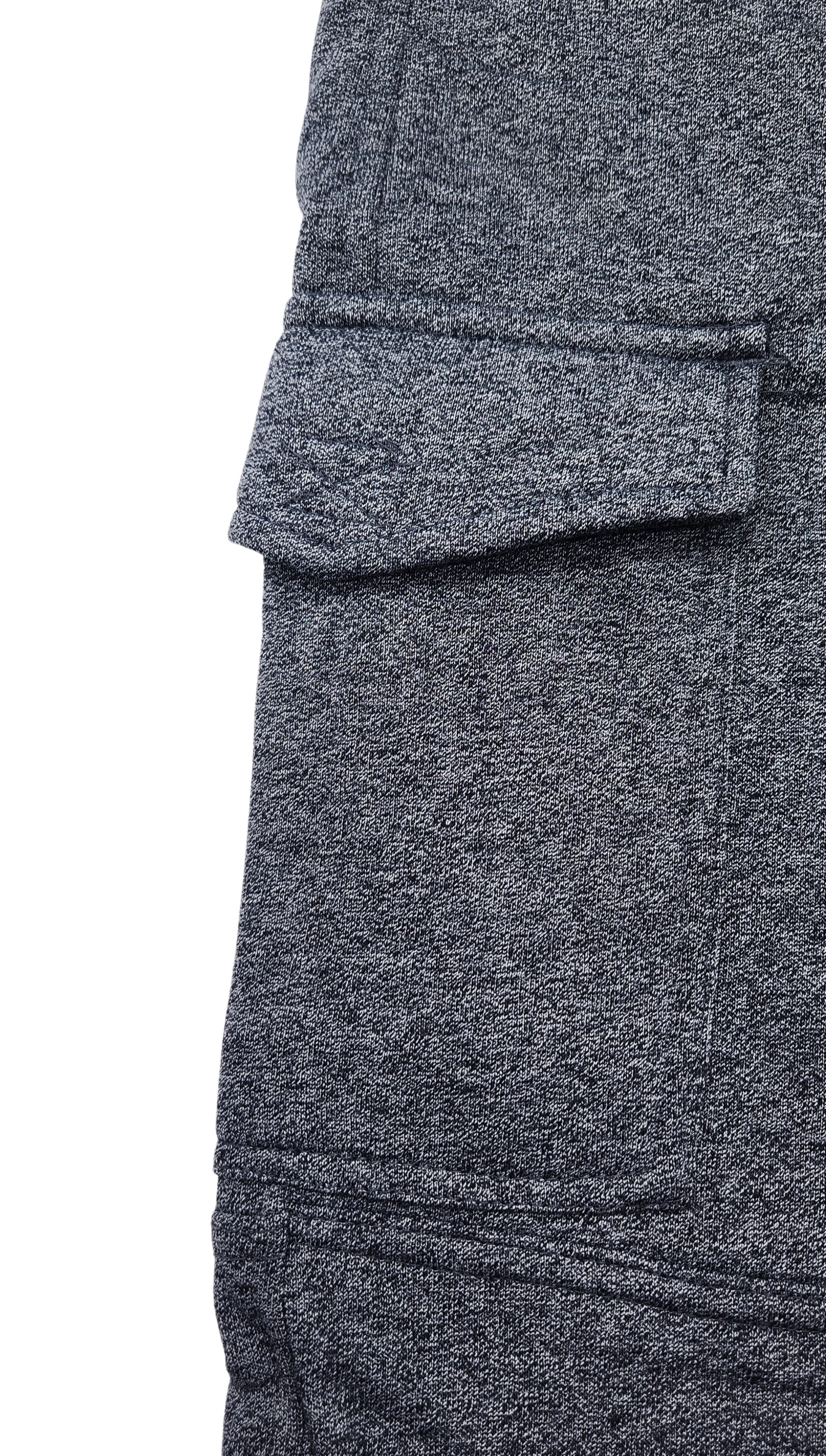 PLOREO MEN'S CARGO FLEECE JOGGERS (CHARCOAL)