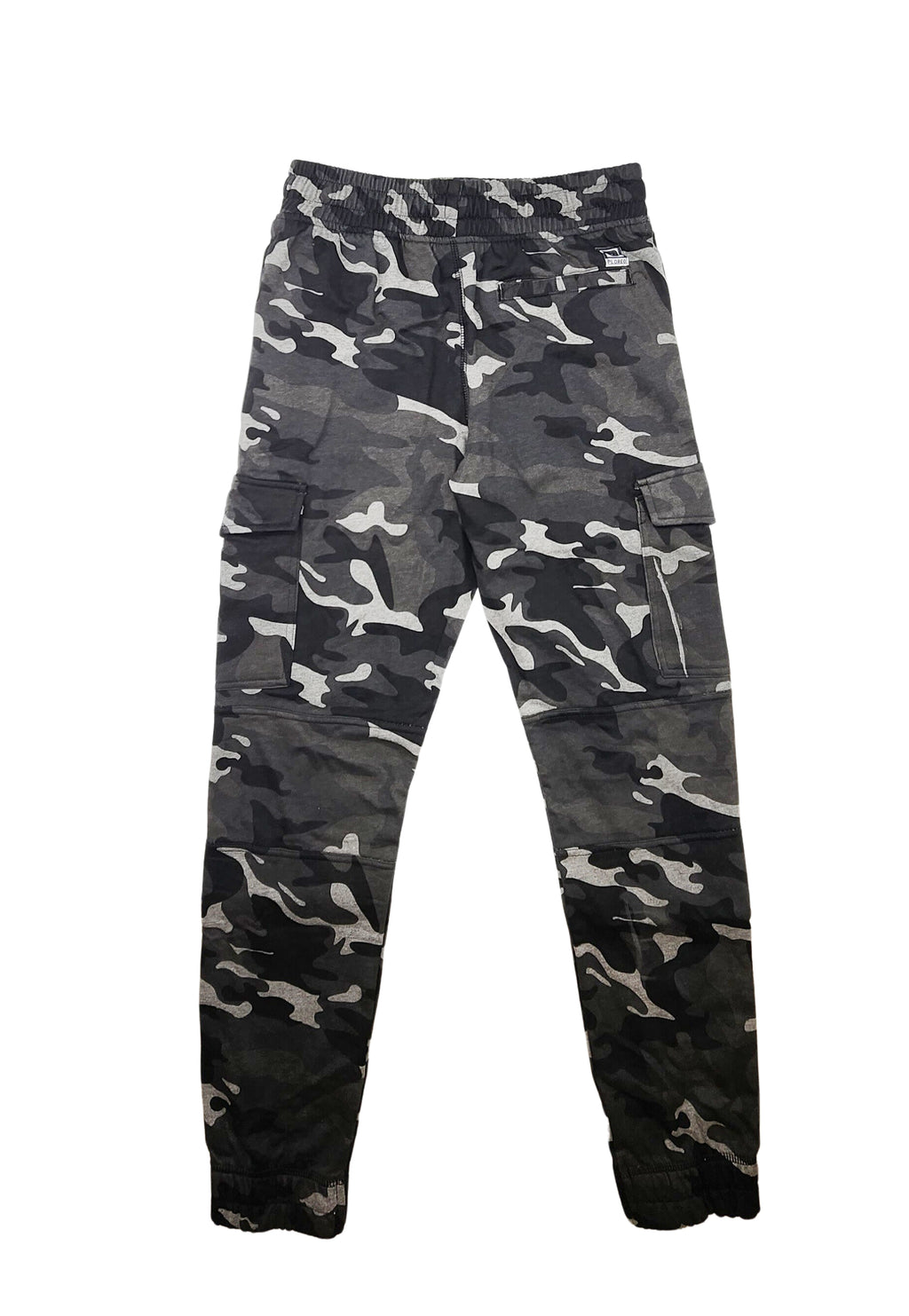 PLOREO MEN'S CARGO FLEECE JOGGERS (BLACK CAMO)