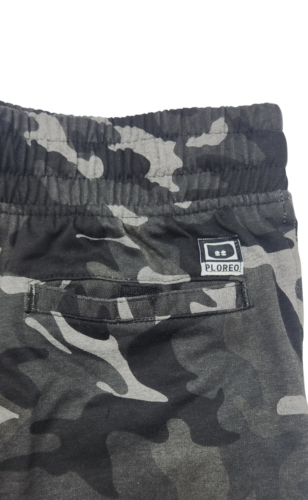 PLOREO MEN'S CARGO FLEECE JOGGERS (BLACK CAMO)