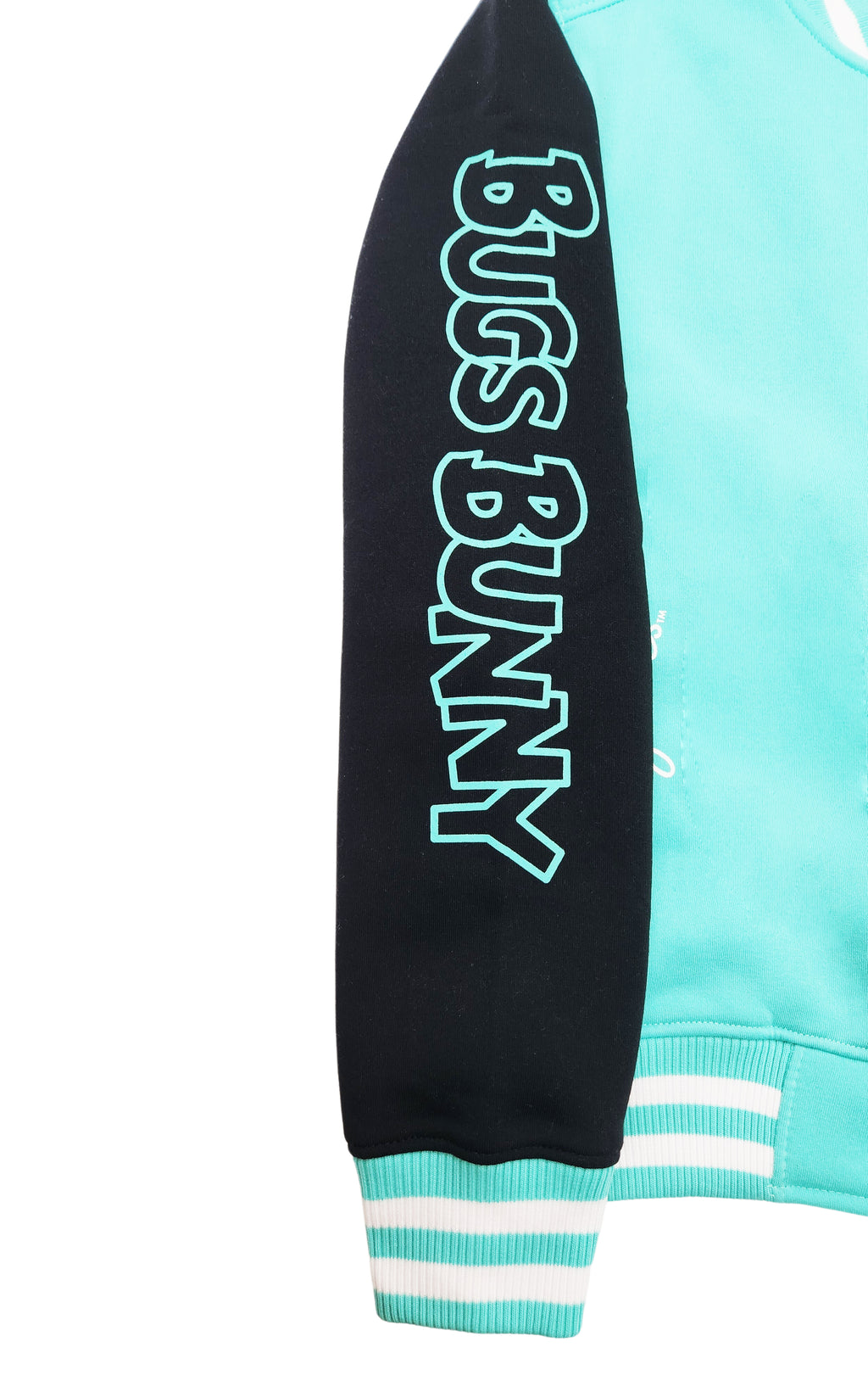 LOONEY TUNES FLEECE VARSITY JACKET (TIFFANY BLUE)