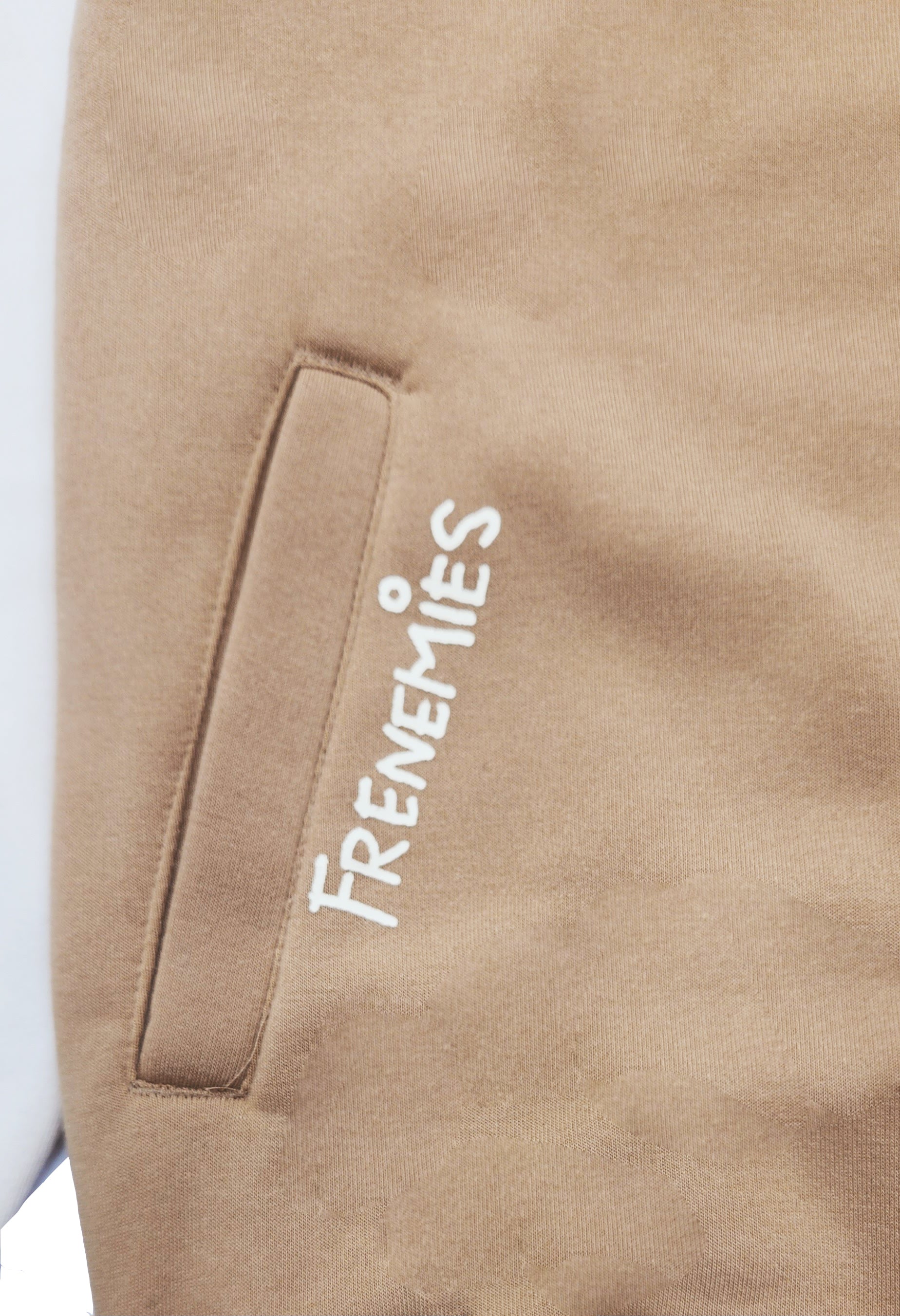 TOM & JERRY FRENIMIES FLEECE VARSITY JACKET (SAND BROWN)