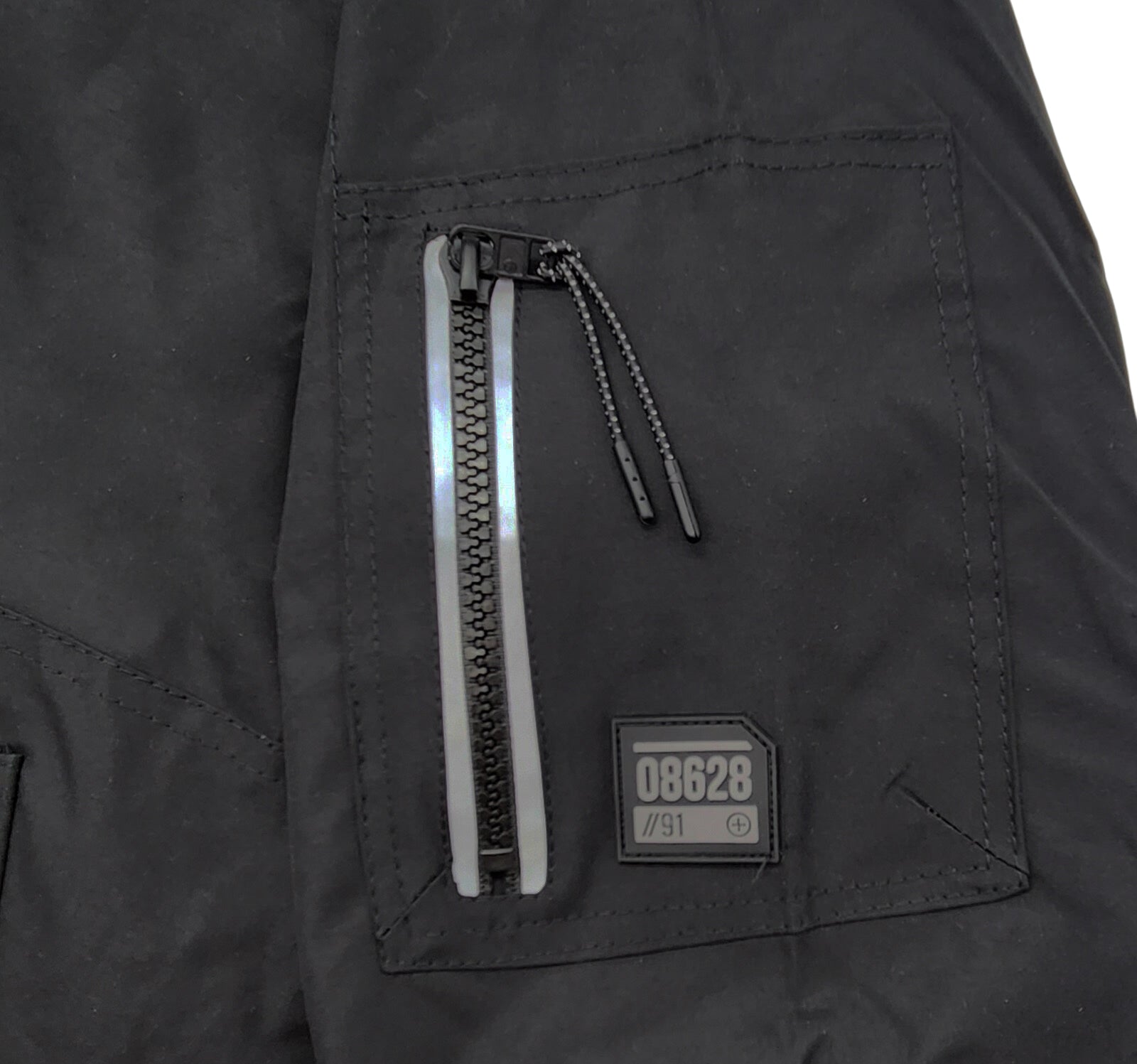 WT02 MEN'S TECH WOVEN BOMBER JACKET (BLACK)