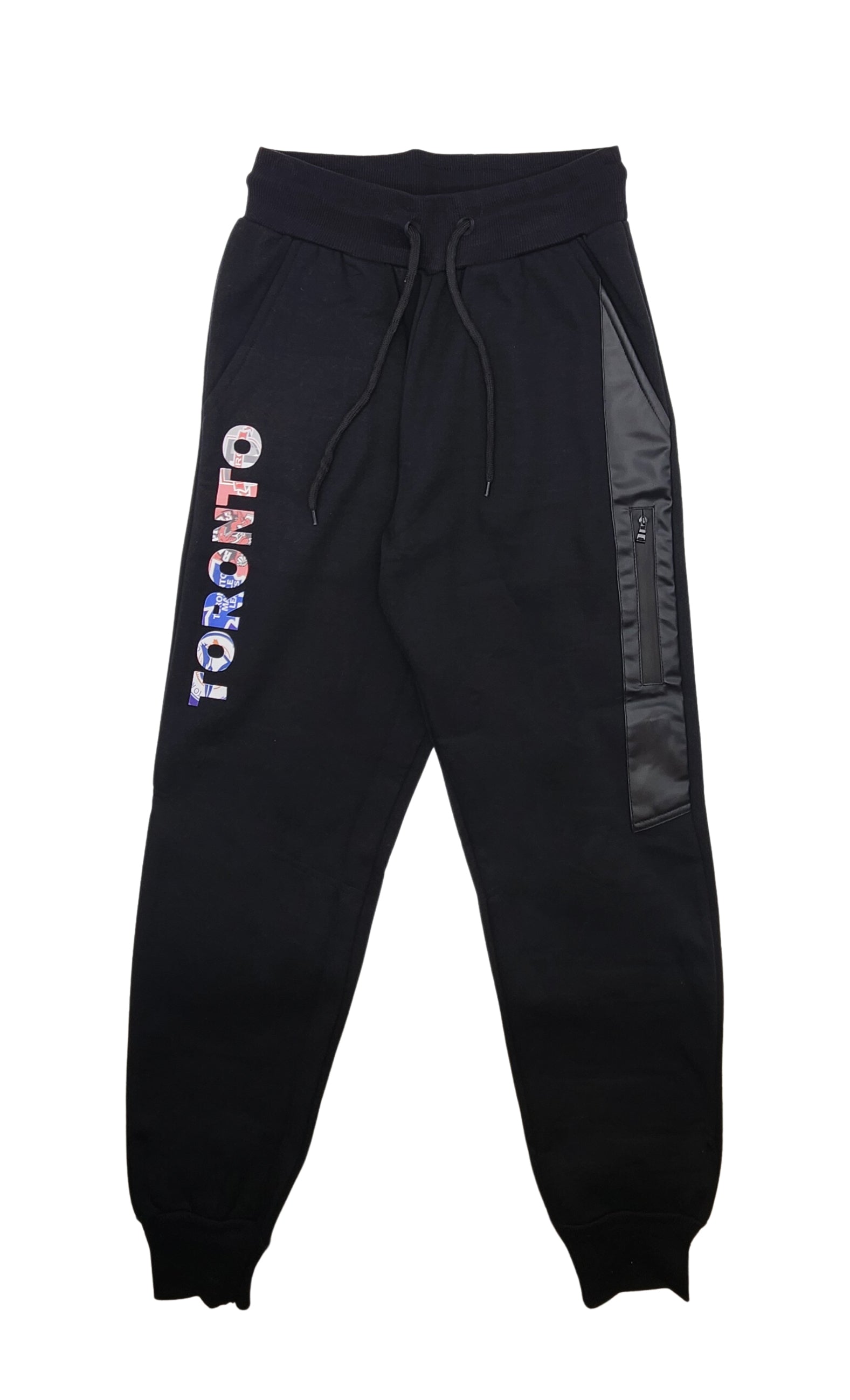 CITY OF DREAMS TORONTO SKY MEN'S FLEECE TRACKSET (BLACK)