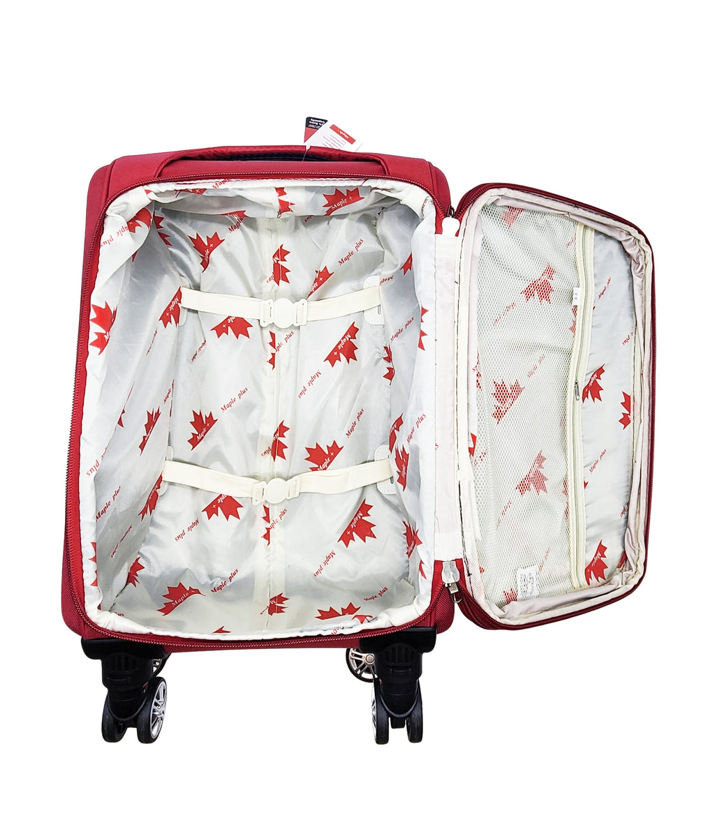 MAPLE+ SOFT COVER LUGGAGES (RED)