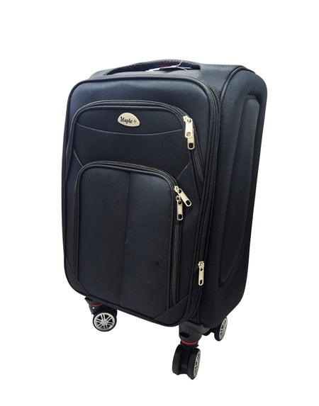 MAPLE+ SOFT COVER LUGGAGES (BLACK)