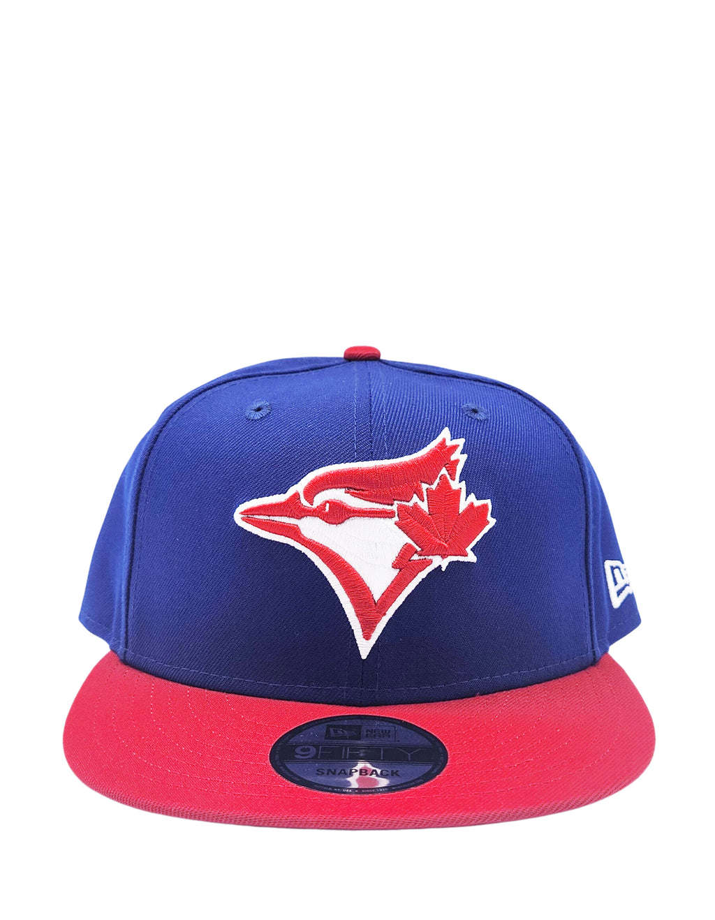 NEW ERA 9FIFTY TORONTO BLUE JAYS DARK ROYAL/SCARLET RED SNAPBACK HAT