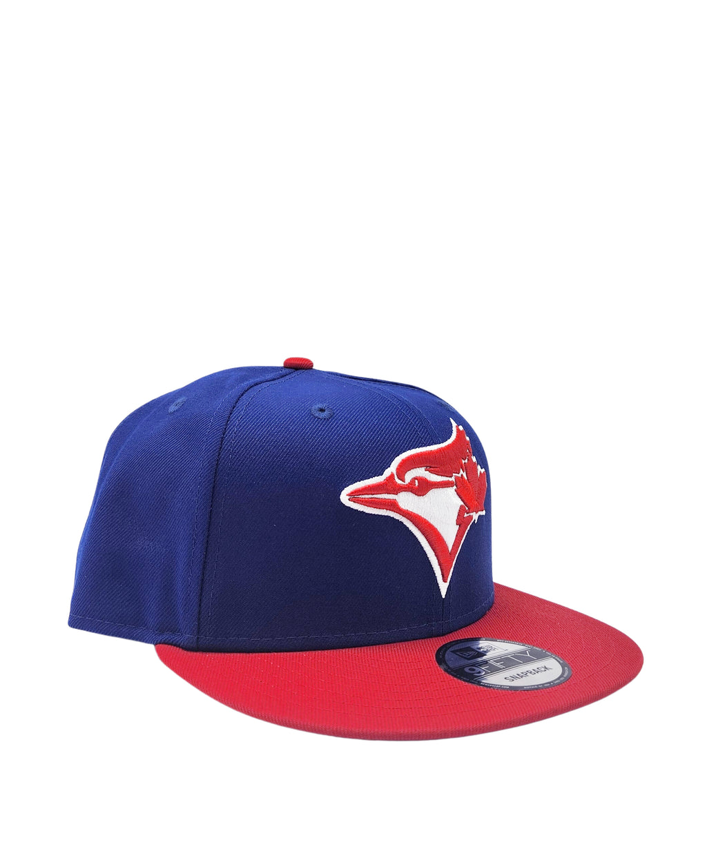 NEW ERA 9FIFTY TORONTO BLUE JAYS DARK ROYAL/SCARLET RED SNAPBACK HAT