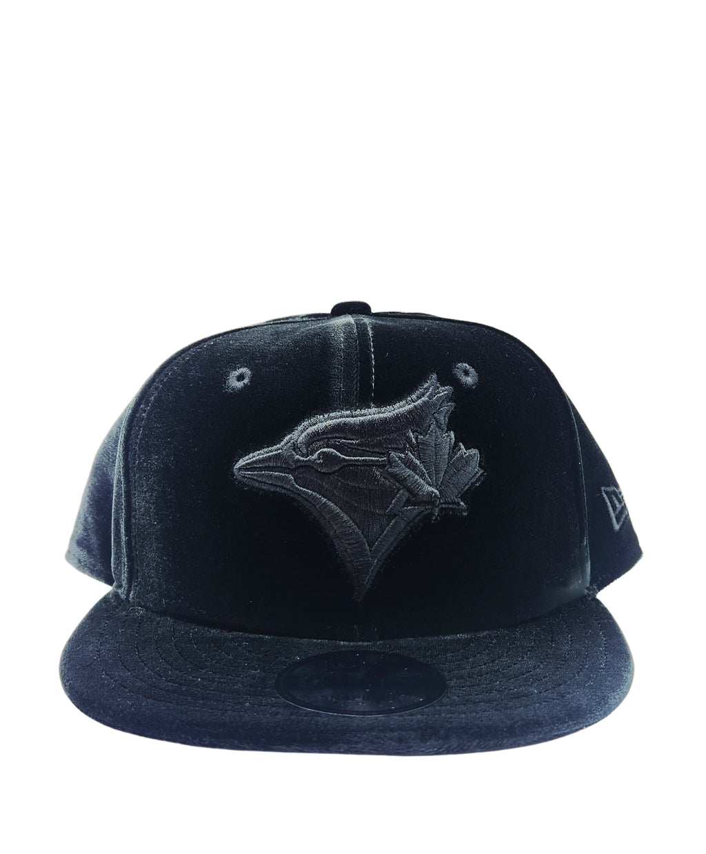 NEW ERA 9FIFTY TORONTO BLUE JAYS ALL BLACK VELVET SNAPBACK HAT