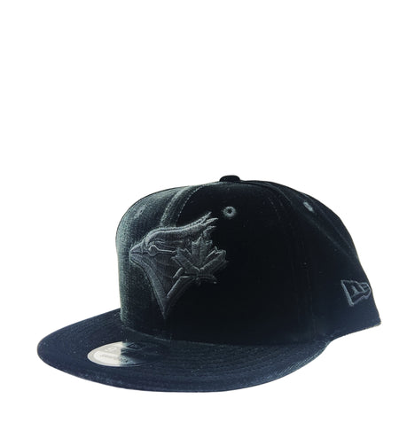 NEW ERA 9FIFTY TORONTO BLUE JAYS ALL BLACK VELVET SNAPBACK HAT