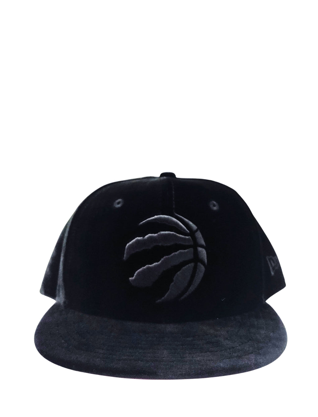 NEW ERA 9FIFTY TORONTO RAPTORS ALL BLACK VELVET SNAPBACK HAT