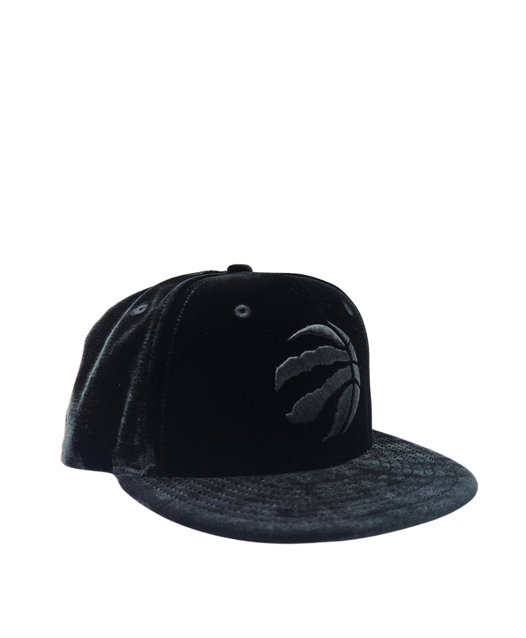 NEW ERA 9FIFTY TORONTO RAPTORS ALL BLACK VELVET SNAPBACK HAT