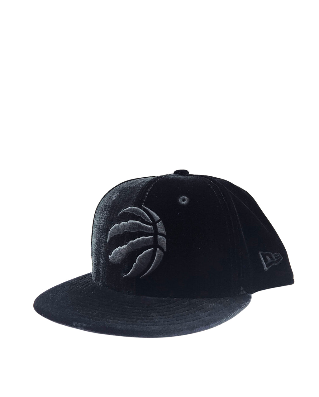 NEW ERA 9FIFTY TORONTO RAPTORS ALL BLACK VELVET SNAPBACK HAT