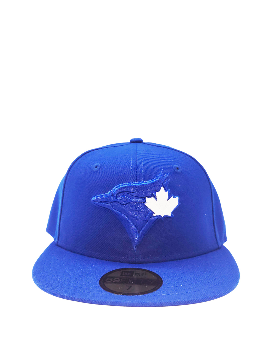 NEW ERA 59FIFTY TORONTO BLUE JAYS ROYAL BLUE W/ WHITE LEAF FITTED HAT