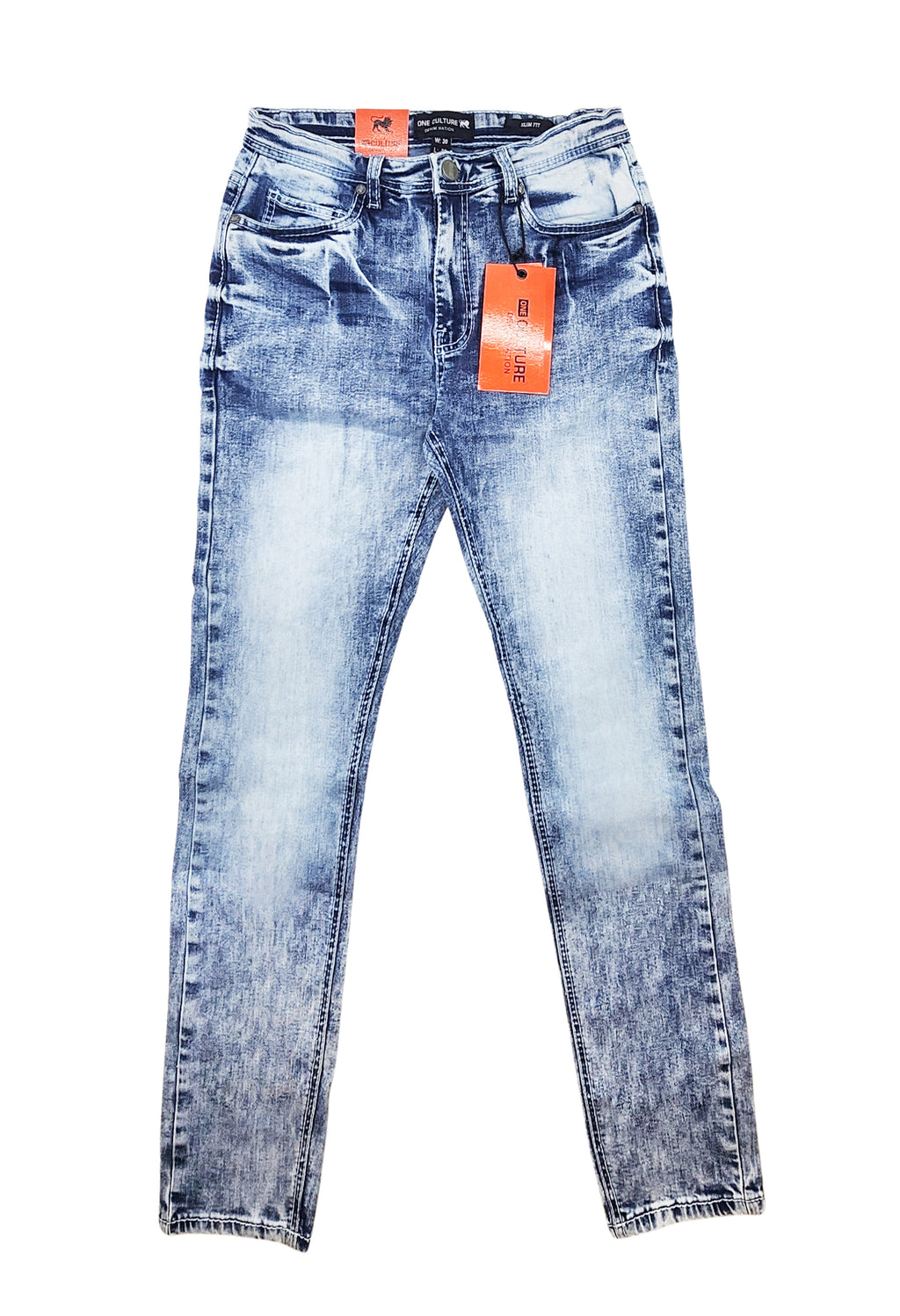 MEN'S ONE CULTURE BLUE SLIM FIT JEANS