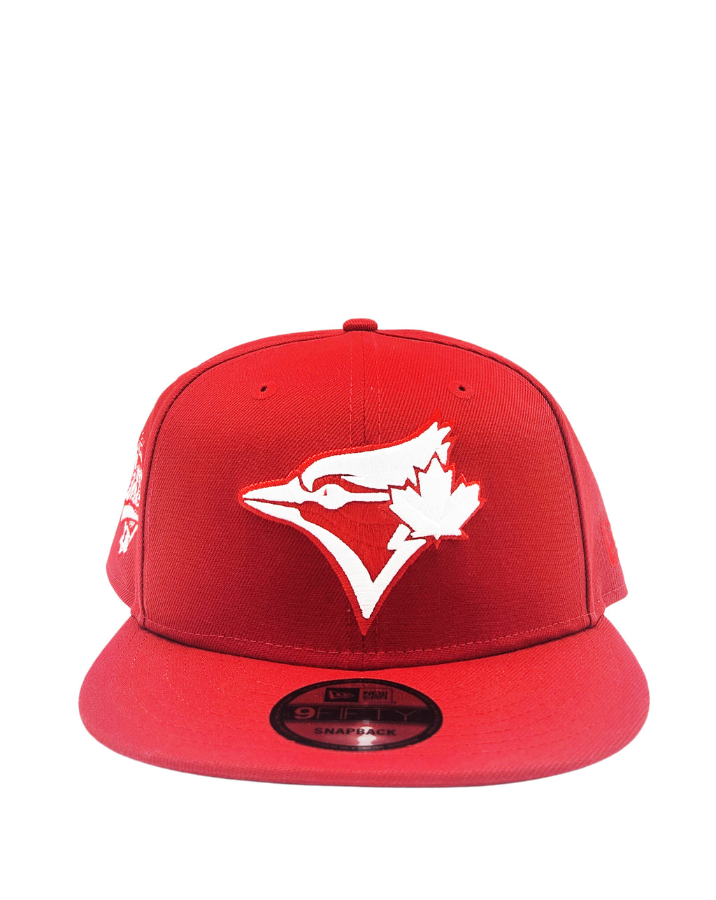 NEW ERA 9FIFTY TORONTO BLUE JAYS 1993 WORLD SERIES EDITION SCARLET RED SNAPBACK HAT